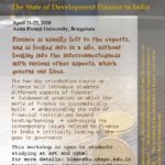 An Orientation Course on the State of Development Finance in India