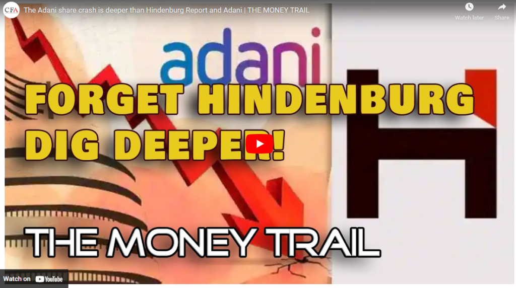 The Adani share crash is deeper than the Hindenburg Report and Adani | THE MONEY TRAIL