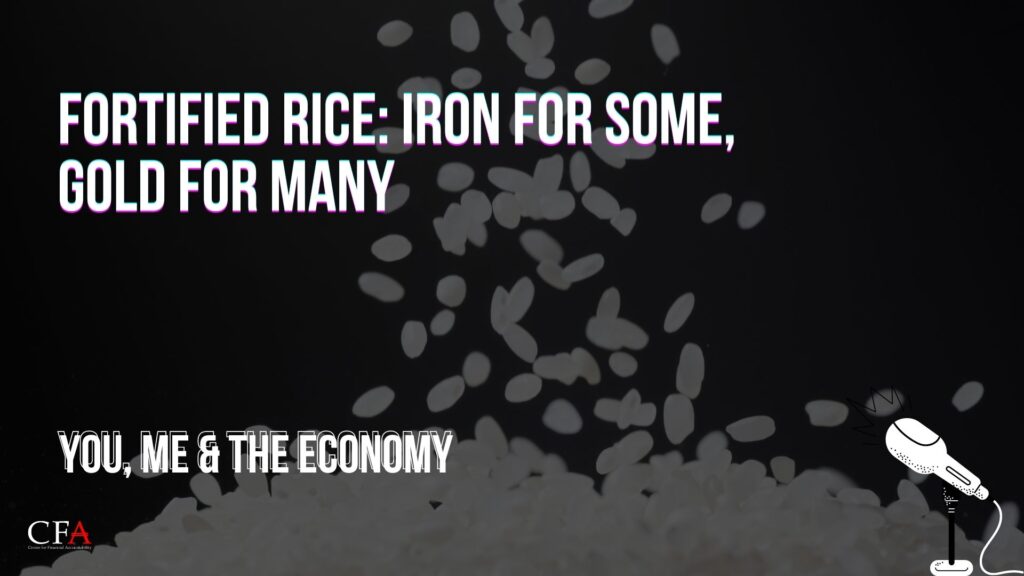 <strong>Fortified Rice: iron for some, gold for many</strong>