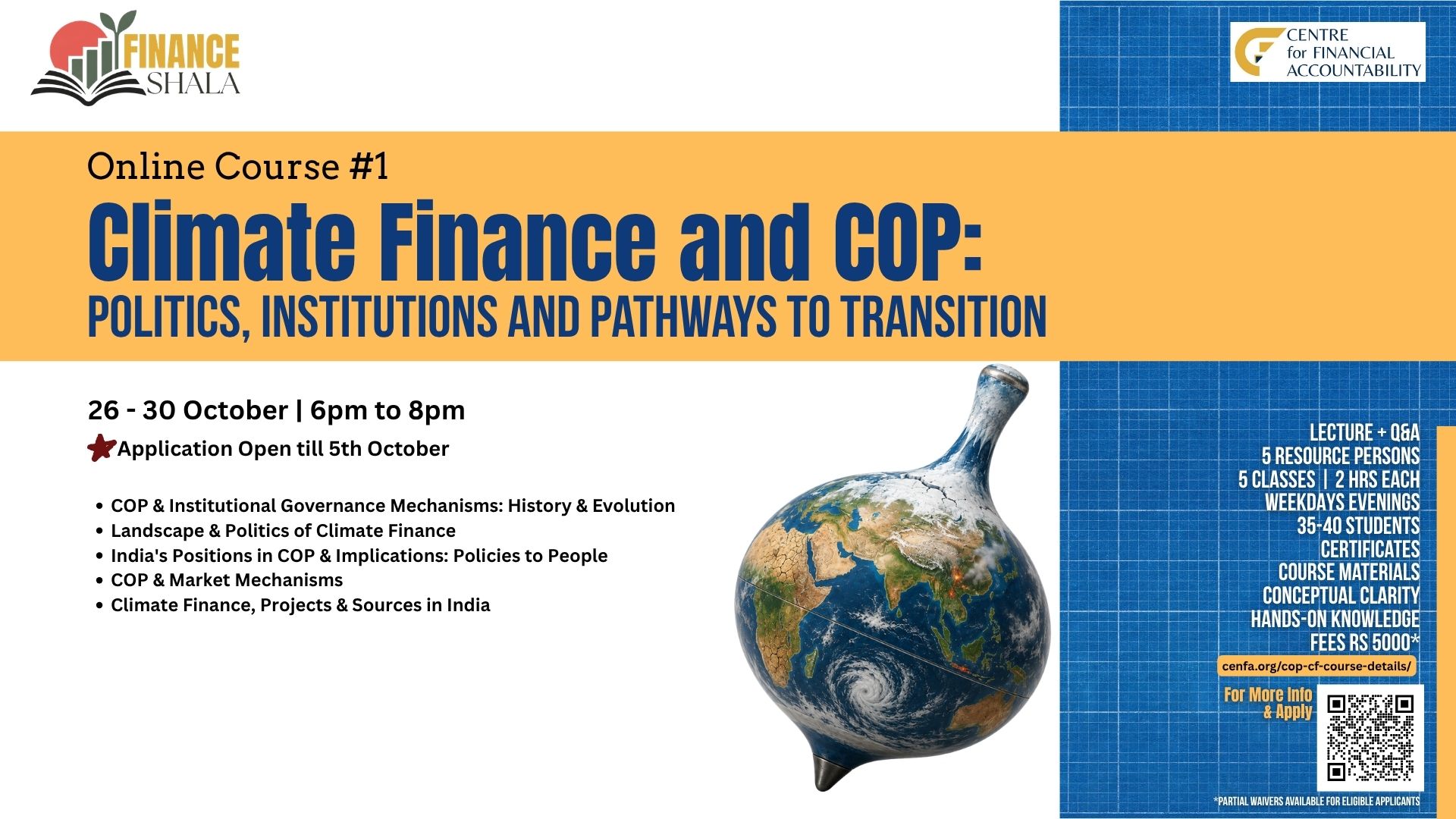CoP & Climate Finance: Course Details
